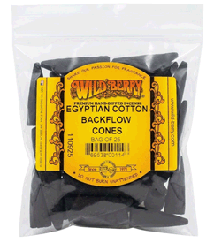 Wildberry Egyptian Cotton Back Flow Incense Cones